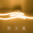 thumbnail image 3 of Lámpara De Techo De Onda Led Lámpara De Techo En Forma De Trifurcado Luces Colgantes Led Minimalistas Modernas 21W 3 Tiras De Led sonducket HA025649-01, 3 of 5