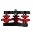 thumbnail image 1 of Triple Wheel Leveler Bubble Level, -64 Leveling Base Corrosion Resistance Multi Directional Aluminum Alloy Anodic Oxidation  For Ball Head For SLR Camera, 1 of 8