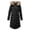 Black, variant on Vedolay Winter Coat Women Knit Long Cardigan Coat Open Front Button Coat Outerwear 2023 Red,S