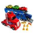 thumbnail image 2 of Adventure Force Light and Sound Big Rig Super Transporter, 12 Piece Set, 24 Inch Full Length Semi-Truck with Trailer!, 2 of 11