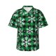 thumbnail image 1 of Balery Christmas Pattern At Buffalo Plaid Camisas hawaianas de manga corta para hombre, camisas playeras de corte holgado, camisas de vacaciones con botones,Medium, 1 of 7