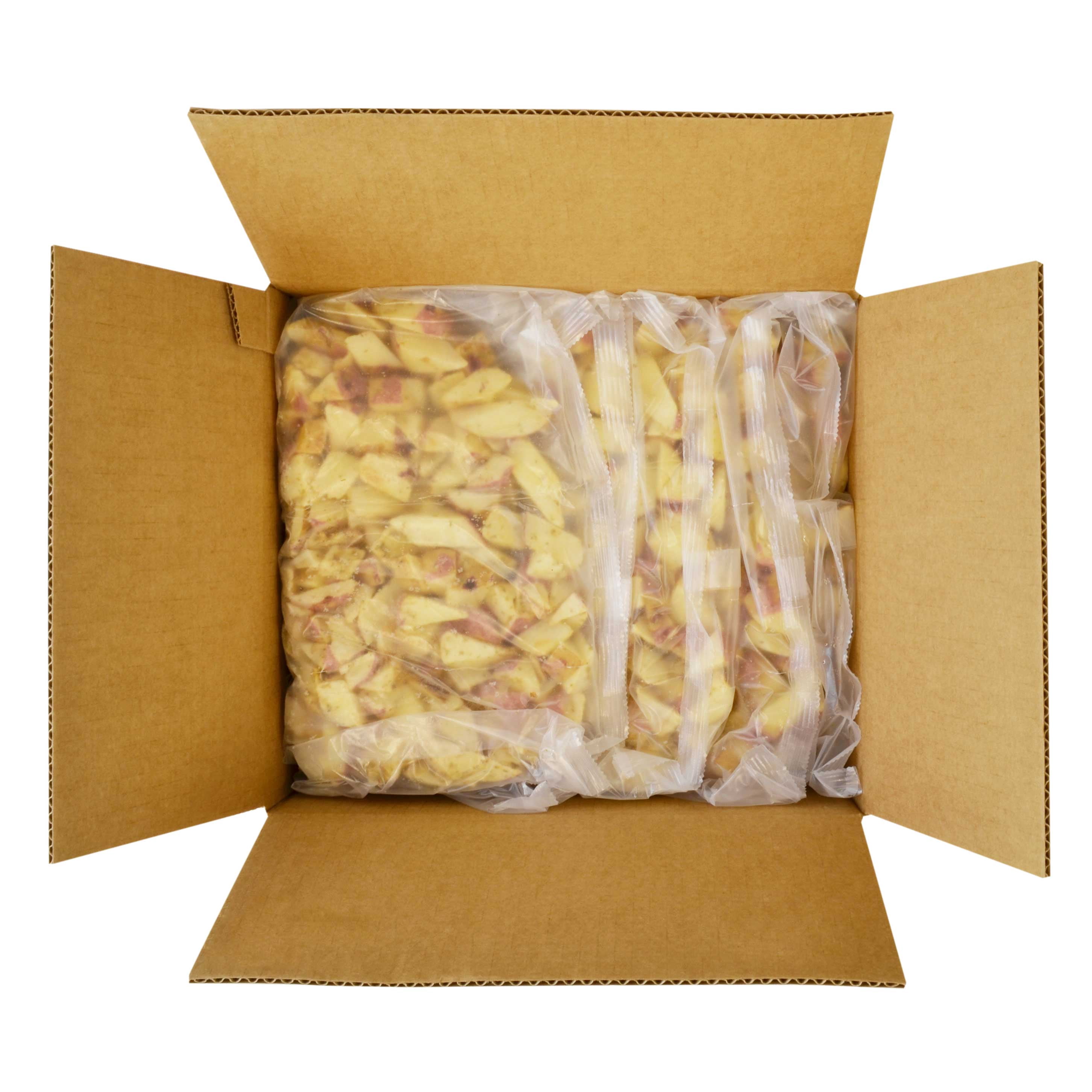 Lamb Weston Oven Roasted Red Skin Tri Cut Dice Rosemary and Garlic Potatoes, 2.5 Pound - 6 per case.