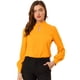 thumbnail image 1 of AllegK Dde San Patricio profesional Blusas de gade manlarcon cuello alto elegante pamujer Amarillo brillante S, 1 of 6