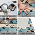thumbnail image 2 of 1pc Wooden Plank with Pet Paw Absorbent Non-Slip Bathroom Thickened Flannel Rug Decor,Soft,Quick Drying,Suitable For Indoor/outdoor Use,Bathrooms,Bedrooms,Kitchens,Terrace,Laundry Rooms,16"x24", 2 of 9