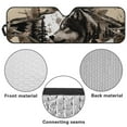 thumbnail image 6 of Uorisanigo Windshield Sunshade Fit for Jeep Wrangler JL JLU 2018-2025 / Jeep Gladiator 2020-2025 Wolf Hunting Print Front Window Sun Shade, Aluminum Foil Heat UV Protection Accessories, 6 of 7