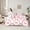 Pink White B, variant on Castle Fairy Teenagers Cartoon Bow Knot Letter Monogrammed E Twin Bedding Sets 7-Piece,Cute Bow-Tie Plaid Grid Bedding Comforter Set Microfiber,Dreamy Princess Breathable Sheet Sets