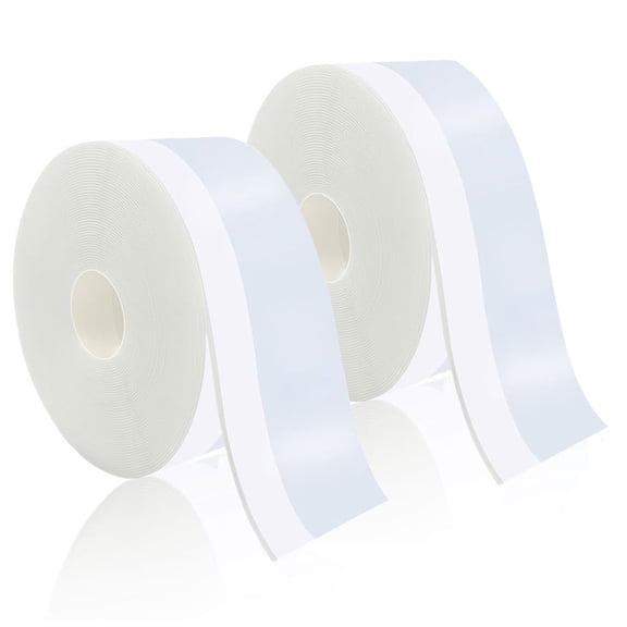 33.5 Ft Weather Stripping Door Seal Strip, Silicone Tape for Draft Stopper, Self Adhesive Shower Door Bottom Seal and Insulation Strip for Door Frame, Windows and Glass Gaps (Transparent, 25 35mm)