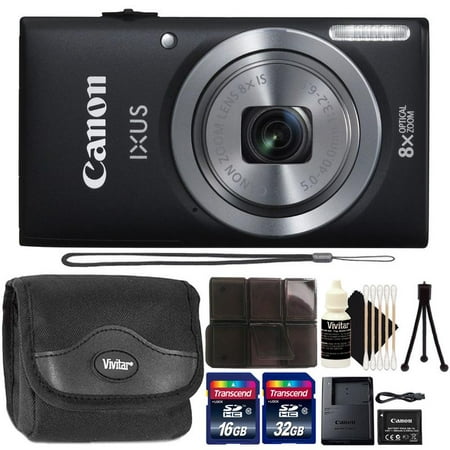 Canon Powershot Ixus 185 / ELPH 180 20MP Compact Digital Camera Black with Accessory