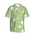 thumbnail image 3 of Xecao Cute Frog2 print Hawaiian shirt - a stylish short-sleeve button-down for men, perfect for casual beach and tropical outings., 3 of 9