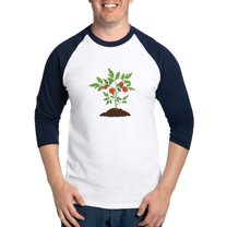 CafePress - Tomato Plant Baseball Jersey - Cotton Baseball Jersey, 3/4 Raglan Sleeve Shirt