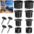 thumbnail image 1 of 12pcs Patio Umbrella Base Parts Plastic Parasol Stand Replacement Parts Wearproof Umbrella Base Bracket Hole Ring Cover & M8 Screws for Most Beach Backyard Balcony Umbrella Hole, 1 of 10