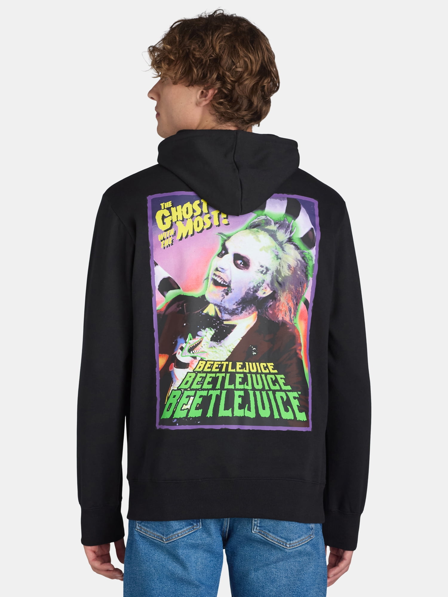 Beetlejuice Men's and Big Men’s Graphic Hoodie Sweatshirt, Sizes XS-3XL