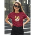 thumbnail image 2 of Surprised Kitten T-Shirt Women -Kayomi Harai Designs, Female 3X-Large, 2 of 4