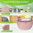 thumbnail image 3 of 4-1 Multifunctional Colander Set, Food Strainers and Colanders, Fruit Washing Bowl with Strainer, Rotatable Colander for Kitchen, 3 of 14