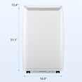 thumbnail image 7 of Litake Air Conditioner,14000 BTU Portable Air Conditioner with Dehumidifier and Fan Modes, Cools Room up to 750Sq.Ft, Room Floor AC Unit with Remote Control/24Hrs Timer/Moveable Wheels/Washable Filter, 7 of 7