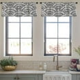 thumbnail image 3 of LALILO Kitchen Curtain Valance Decorative Simple Rod Pocket Window Curtain 52"x 18" Set of 2, 3 of 7