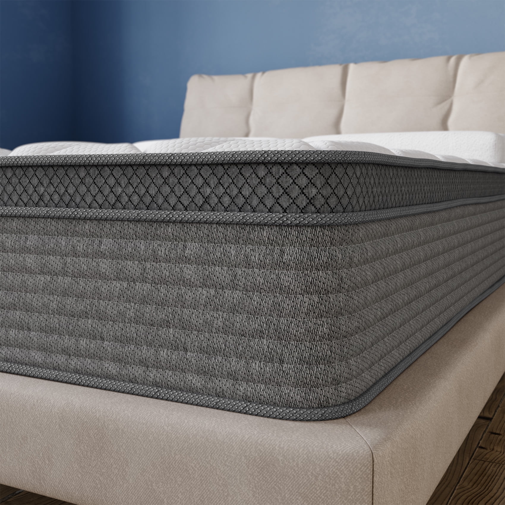 Mubulily King Mattress, 12 inch Gel Memory Foam Hybrid Mattress in a Box, CertiPUR-US