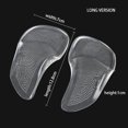 thumbnail image 1 of Adult Unisex Silicone Arch Insole To Support Flat Feet Anti-foot Pain Foot Protection High Heels Three-point Arch Insole L(40-44EU), 1 of 6