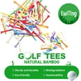 thumbnail image 4 of Golf Tees Multiple Colors Mixed Size Package, 100pcs Professional Bamboo/Wood Golf Tees, Size 3-1/4", 2-3/4" & 1-1/2" Reduce Friction and Resistance, 4 of 6