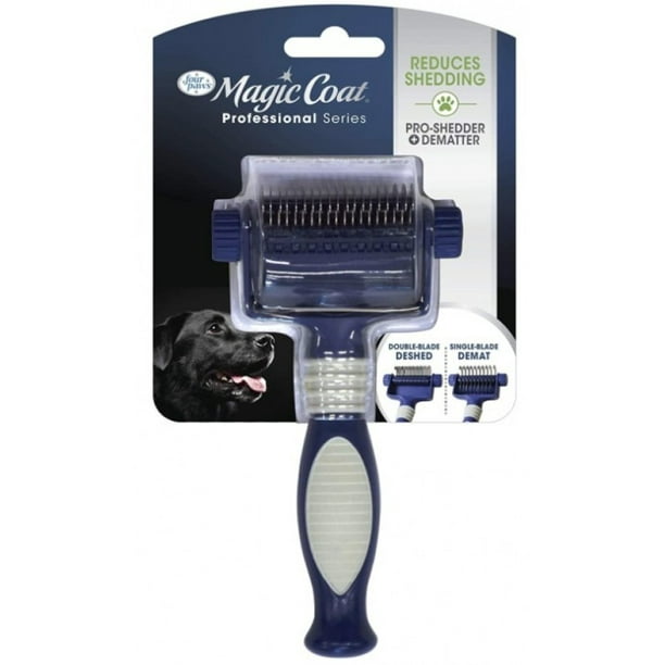 Four Paws Magic Coat Professional 2in1 Quick Shed Grooming Tool