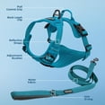 thumbnail image 6 of Voyager Dog Harness Dual Leash Attachment No-Pull Control Adjustable Soft, Strong Pet Harness for Medium & Large Dogs w/ 3M Reflective Technology w/ Leash Included - Turquoise, XL (Chest 22-27"), 6 of 8
