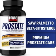 Force Factor Prostate Supplement for Men with Saw Palmetto, Beta Sitosterol & Pygeum for Bladder & Urinary Health, 60 Softgels