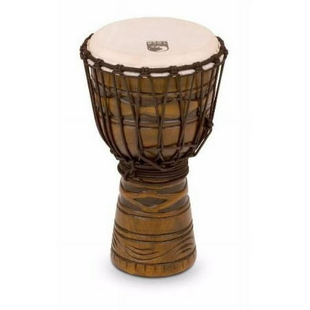 Toca 7 in. Origins Wood Djembe, African Mask