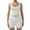 White, variant on SHAPERX Women's 2 Piece Ribbed Knit Workout Outfits Scoop Neck Tank Top and Soft Boxer Lounge Activewear Sets