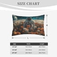 thumbnail image 4 of Sikiie Astronaut Flower Field Print Plush Pillow Cover, Wrinkle-proof and Stain-resistant Pillow Protector without Pillow Core, Home Decoration-20"x30", 4 of 6