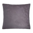 thumbnail image 2 of Unique Bargains Solid Velvet Soft Square 80/20 Viscose Throw Pillow Covers 18" x 18" Steel, 2 of 6