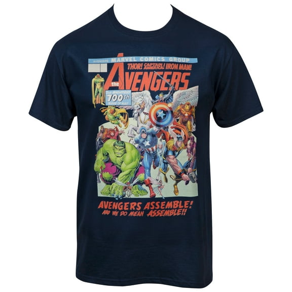 The Avengers The Mightiest 100th Issue Comic Cover T-Shirt-3XLarge