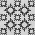 thumbnail image 1 of Ahgly Tapis d'Intérieur Lavable en Machine Carré Transitionnel Gris Platine, 7 Pieds Carré, 1 of 7
