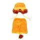 thumbnail image 2 of Disfraz de león naranja tejido a mano para bebé, estilo caricatura., 2 of 7