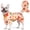 04# Thanksgiving, variant on KYEESE Dog Thanksgiving Pajamas, Turkey Pattern Turtleneck Dog Pjs, Dog Pajamas for Small Dogs, L