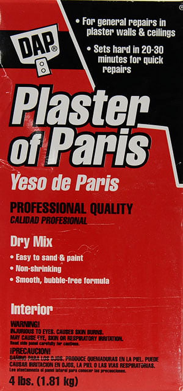 DAP 10319 White 4 lb Plaster of Paris Dry Mix - image 2 of 5