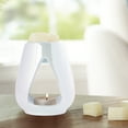 thumbnail image 3 of Mainstays Tealight Ceramic Warmer, White Iridescent, 1 Pc, 3 of 7