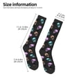 thumbnail image 2 of Yiaed purple cyan brown Skull Print Great elasticity Adult Stockings Sports socks for Men and Women, 2 of 6