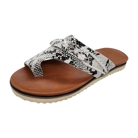 

Wandatree Womens New Style Flat Sandals Comfortable Slip Sole Ladies Summer Beach Shoes