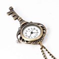 thumbnail image 5 of Pequeño reloj de bolsillo antiguo colgante de bronce con forma de llave reloj de bolsillo de cuarzo, 5 of 5