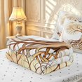 thumbnail image 6 of Homewish Minimalist Nature Tree Zipper Queen Comforter Set with Fitted Sheet and 2 Pillowcases,Gray Gold Tie Dye Zipper Bedding Set,Reversible,4pcs, 6 of 8