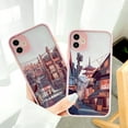 Anime Painted House scenery Phone Case For iPhone 7 8 Plus SE2 X XR XS