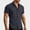 Shirts-Dark Gray, variant on LEKWK Linen Shirts for Men Collared Button Down Dress Shirts Short Sleeve Work Lightweight Comfy Summer Tops Rolled Cuff Slim Fit Casual Vacation Wear Purple L