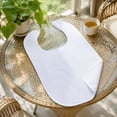 thumbnail image 6 of White Adult Neck Bib, Spill Proof Bib for Messy Eating, Absorbent Cotton Drool Bib, Machine Washable Terry Cloth Bib, 30X18 in Extra Large Size, Soft and Durable, Effectively, 6 of 7