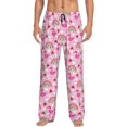 thumbnail image 1 of Balery Cute Flamingo Pantalones de pijama para hombre, pijama ultraligero, pantalón de descanso-Large, 1 of 6