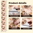 thumbnail image 5 of Coffee Shop Peel and Stick Wallpaper Coffee Cups Roasted Coffee Beans Candle Warm Beige Wall Mural 17.7in x 9.8ft Self Adhesive Removable Wall Paper Renter Friendly Wallpaper for Bakery Coffee Lover, 5 of 8