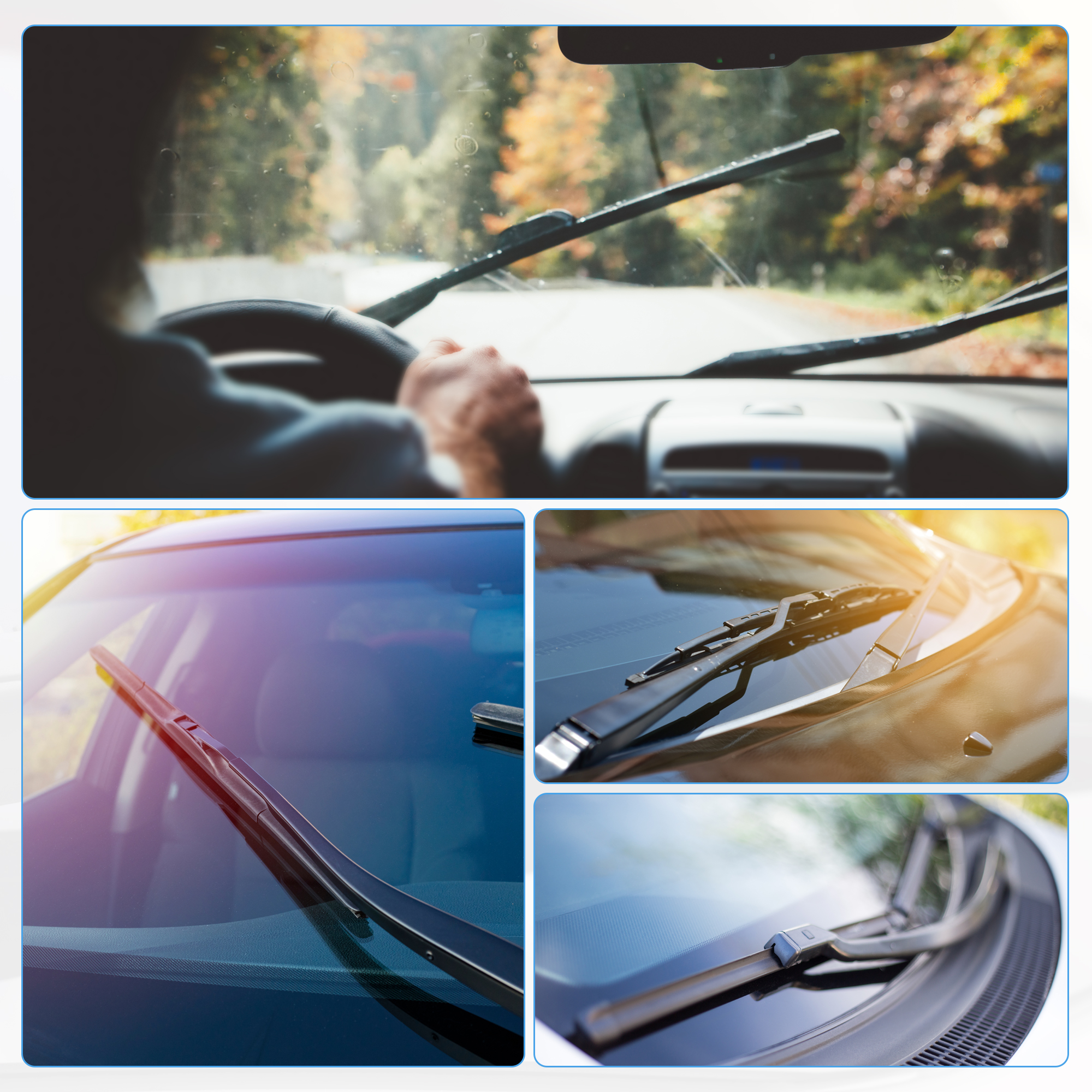 Unique Bargains Front Rear Windshield Wiper Blade Set for Dodge Journey 2010-2018
