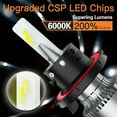thumbnail image 6 of Goldsray 777_H4 6500K Cool White H4 LED Headlight 60W Automotive Bulb 2 Pack, 6 of 9