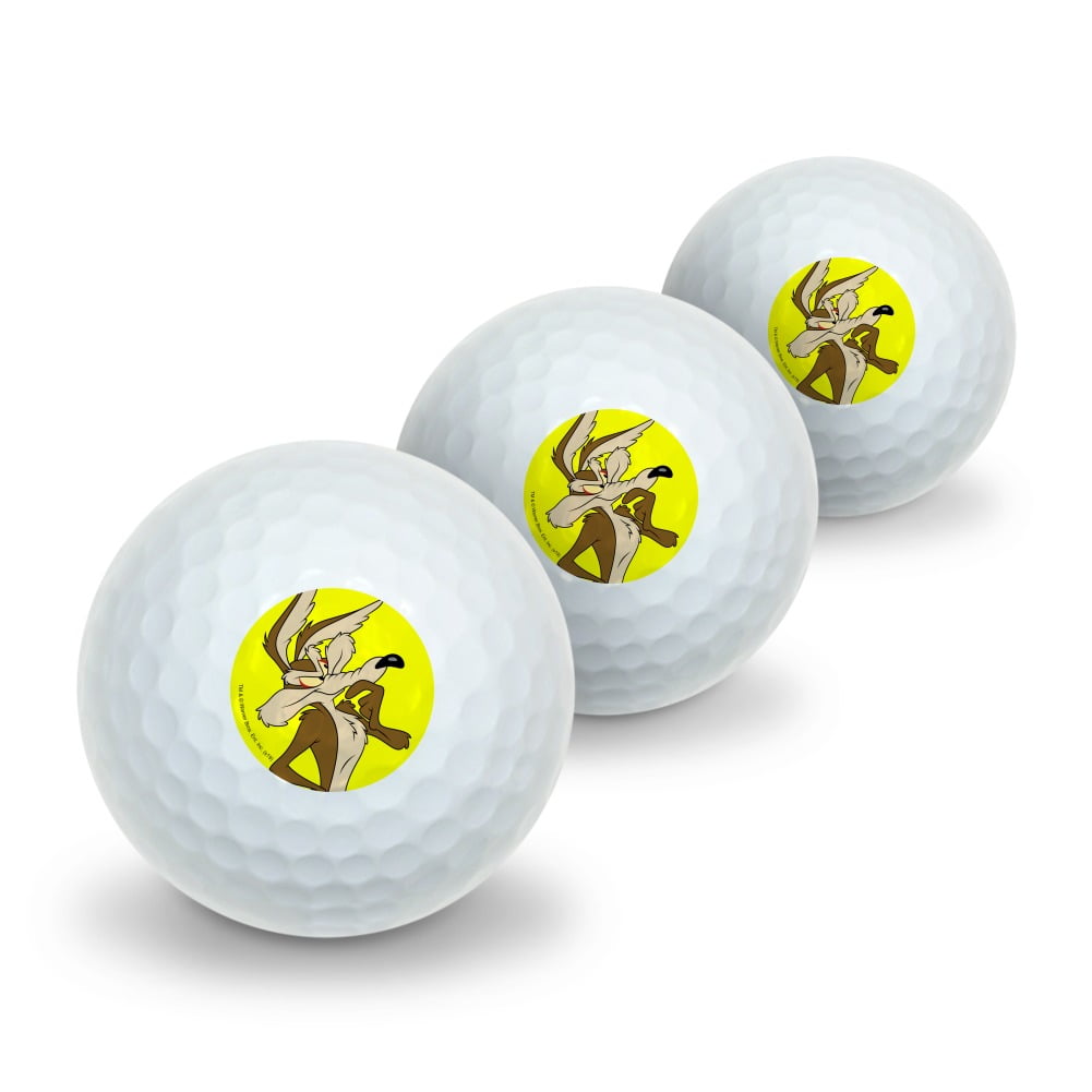 Looney Tunes Wile E Coyote Novelty Golf Balls 3 Pack