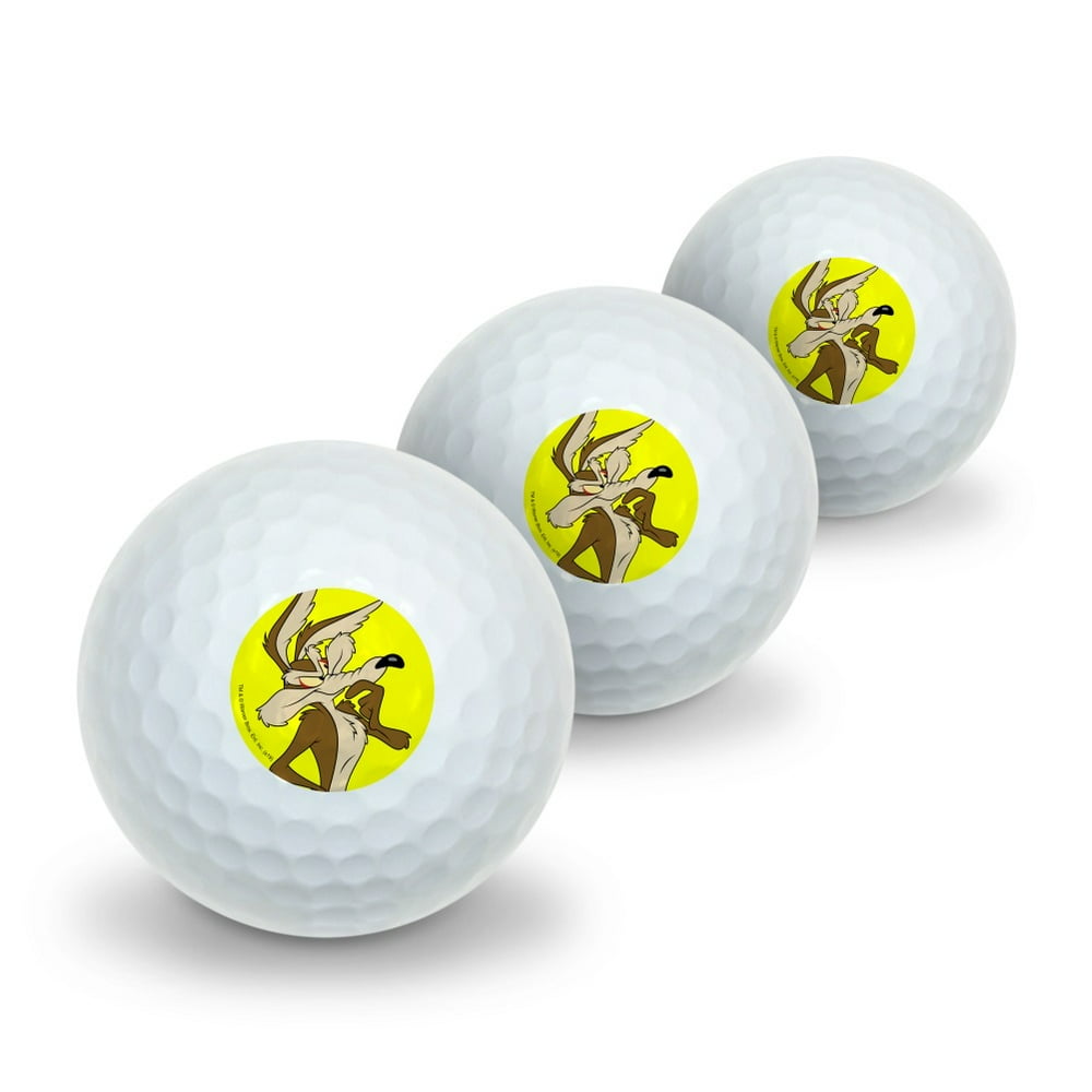 Looney Tunes Wile E Coyote Novelty Golf Balls 3 Pack