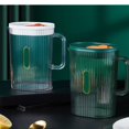 thumbnail image 4 of LEEYNEERPlastic Pitcher with Lid and Spout  2 Liter 68 Oz Plastic Pitchers with Handle and Lid  Pitcher Jug for Fridge  Carafe with Lid for Hot/Cold Water Iced Tea Juice Coffee Milk Bever, 4 of 6